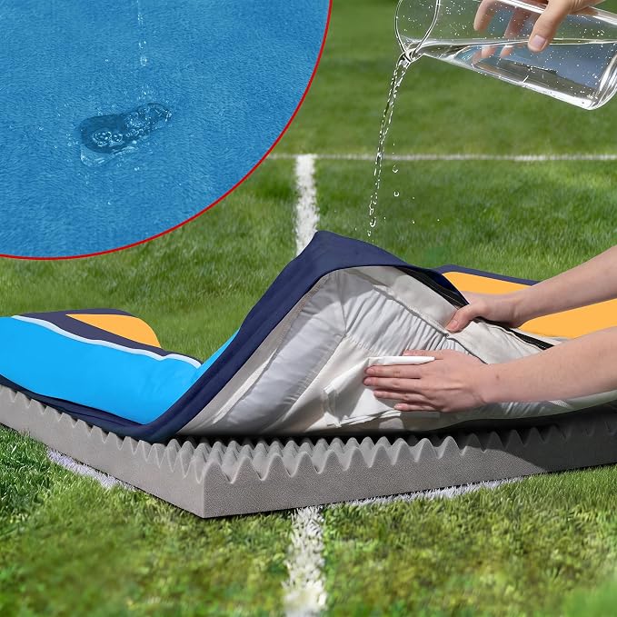 Comfort Expression Orthopedic Dog Bed for Extra Large Dogs 45x35 Inch, Waterproof Egg Crate Foam XL Pet Bed with Bolsters, Dog Couch with Washable Cover & Non-Slip Bottom, Houston