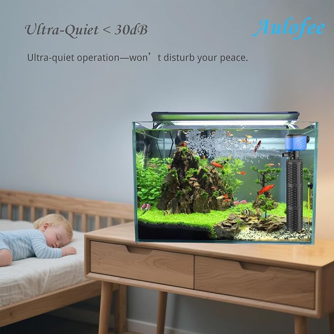 100-300 Gallon Aquarium Filter,Internel Fish TankFilters, Submersible Turtle Tank Filter for Large Tanks & Small Ponds, Whisper Filter,Freshwater &Saltwater
