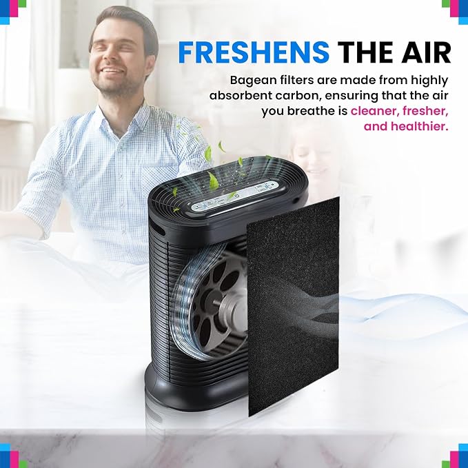 Cut to Fit Activated Carbon Filter Sheet 10” x 48” - Activated Carbon Air Filter for Air Purifiers Window AC Air Vent And More - Charcoal Filters Remove Odors & Freshens the Air (1-Pack)