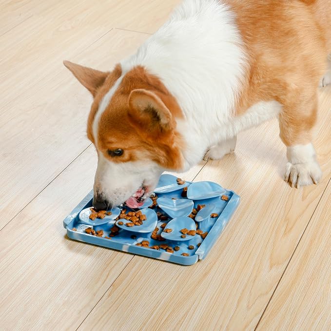 Tall Tails Rock Foraging Mat for Dogs and Cats – Slow Pet Feeder Puzzle Mat for Easy & Engaging Feeding
