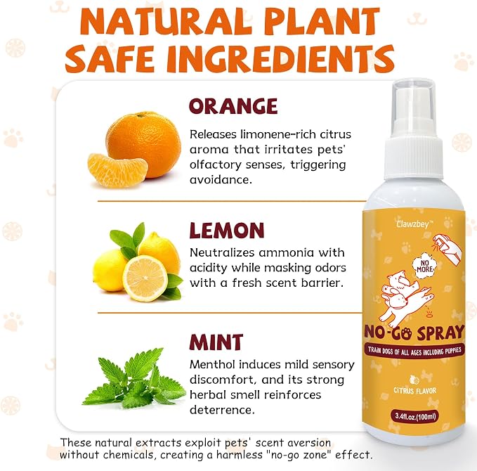 Dog Potty Training Spray Set, No-Go Spray & Here Potty Training Spray, Puppy Essentials, Stops Urination & Marking, Indoor and Outdoor Use (3.4 fl oz, 2 Pack)