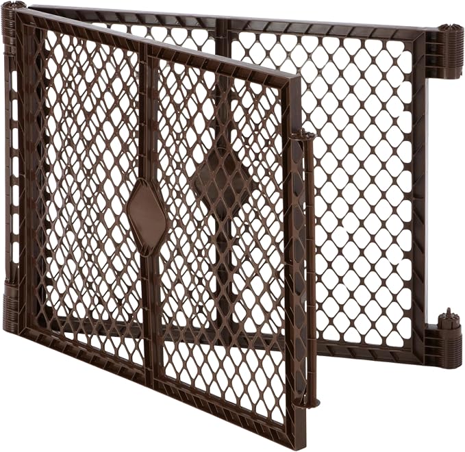 MyPet 2-Panel Extension for Petyard Passage: Made in USA. Freestanding. Increases Play Area up to 34 sq. ft. (26" Tall, Espresso)