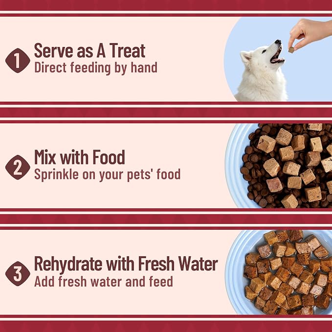 Just Try 8.82 oz Freeze-Dried Beef Liver for Dogs – Single Ingredient Dog Treats, High Protein, Grain-Free, Rich in Iron & Vitamin A,Healthy Training Treats