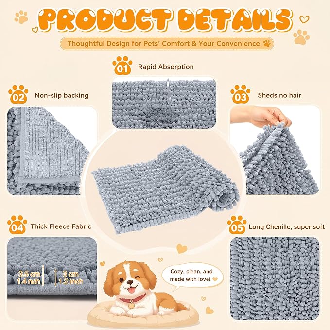 Amylove 2 Pack Guinea Pig Cage Liner Washable Fleece Pee Pad, Dark Gray Indoor Dog Mat, Absorbent Training Bedding for Small Animal Puppy Bunny Hamster Chinchilla Ferret (12 x 12 Inches)