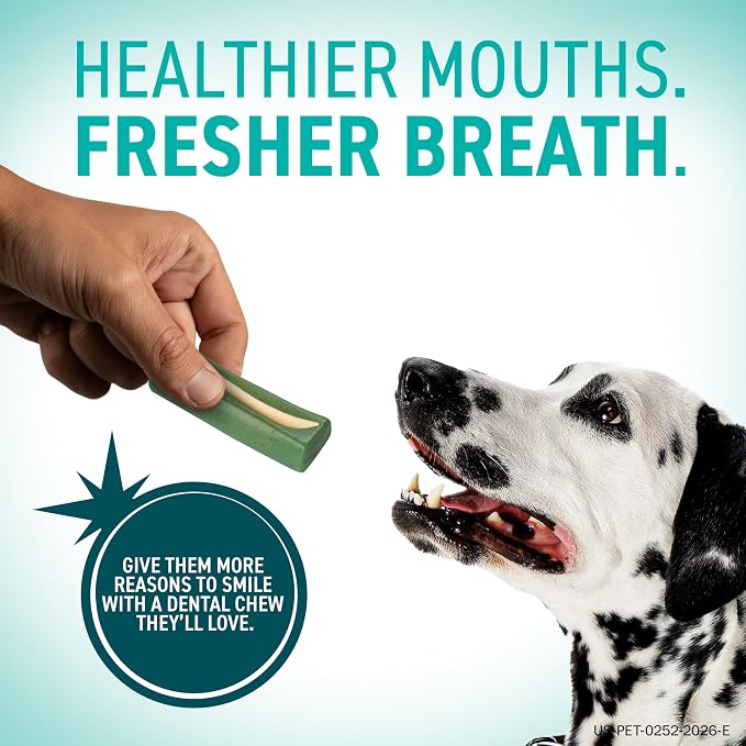 ORAVET Dental Chews for Dogs, Oral Care and Hygiene Chews (Medium Dogs, 25-50 lbs.) Purple Pouch, 14 Count