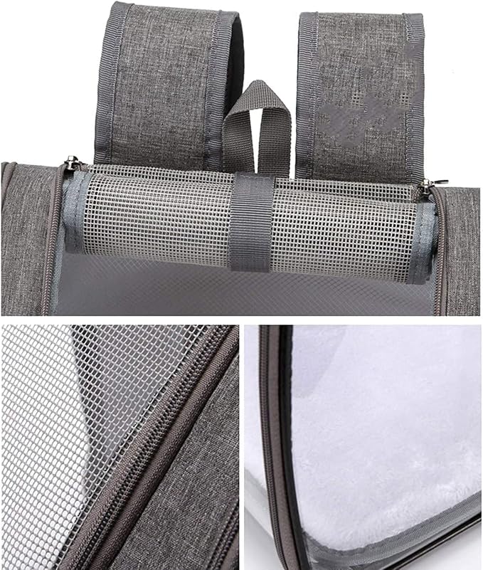 OLOTU Pet Backpack Lightweight Portable Cat Backpack, Airline Approved Collapsible Dog Backpack Carrier, Cat Carrier with Ventilated Design Spacious