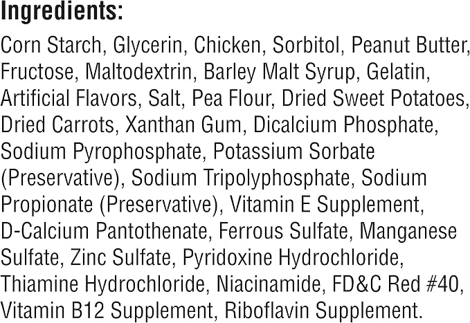 SmartBones Mini Chews with Real Peanut Butter 24 Count, Rawhide-Free Chews for Dogs (Packaging May Vary) (Pack of 2)