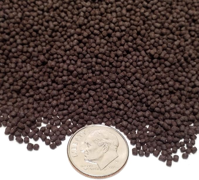 1mm- APX 1/32" California Blackworm Floating Pellets with Color Enhancers and Vitamins for All Cichlids,Tropical Fish and Koi & Pond Fish - 1/2-lb