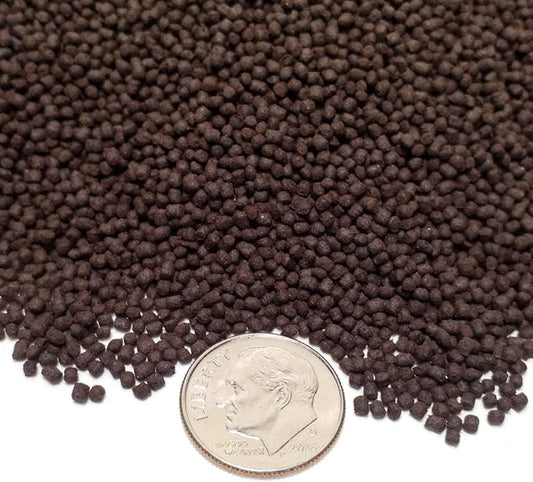1mm- APX 1/32" California Blackworm Floating Pellets with Color Enhancers and Vitamins for All Cichlids,Tropical Fish and Koi & Pond Fish - 1/2-lb