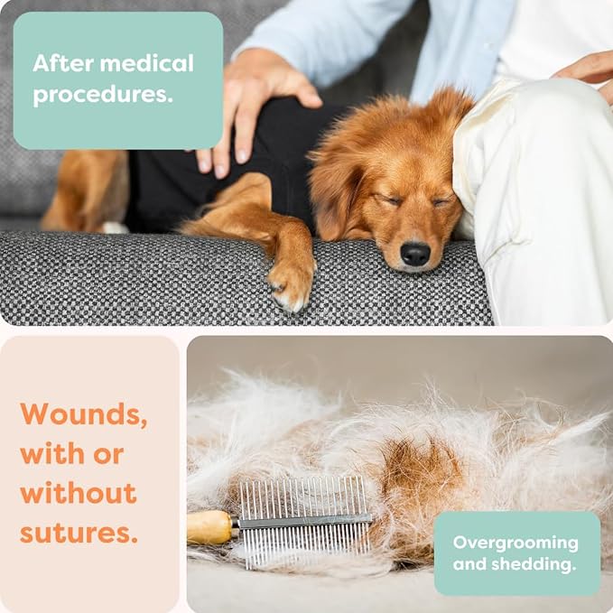 Suitical Recovery Suit for Dogs - Spay & Neutering Dog Surgery Recovery Suit for Male or Female - Soft Fabric for Skin Conditions - L, Neck to Tail 26.4-29.9 Inch, Chest 31-42 Inch - Pink Camouflage