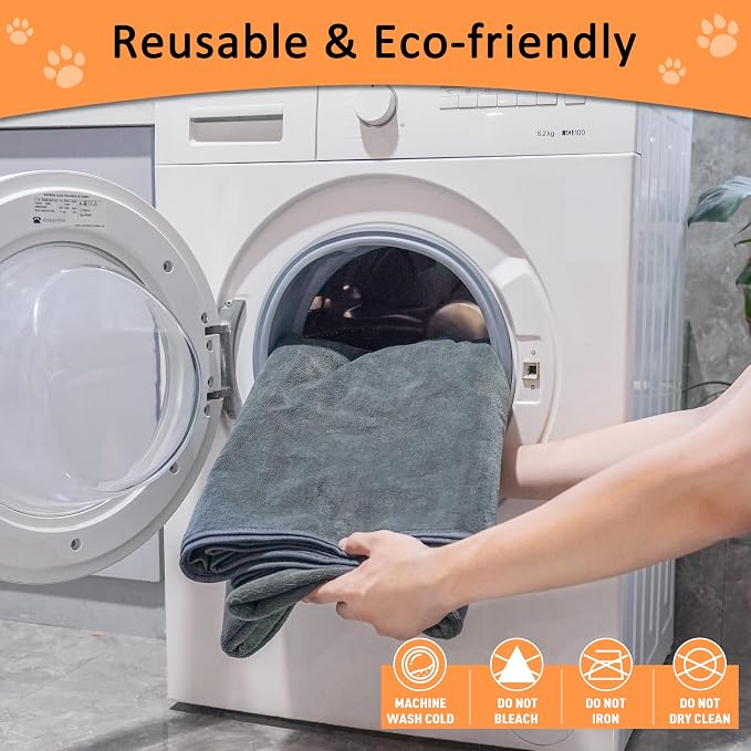 Bunlitent Washable Pee Pads for Dogs 72'' x 72'', 3 Packs, Extra Large Non-Slip Waterproof Reusable Pee Pads for Puppy Senior Dog , Incontinence Whelping for Dog Playpen, Quick Dry, Grey