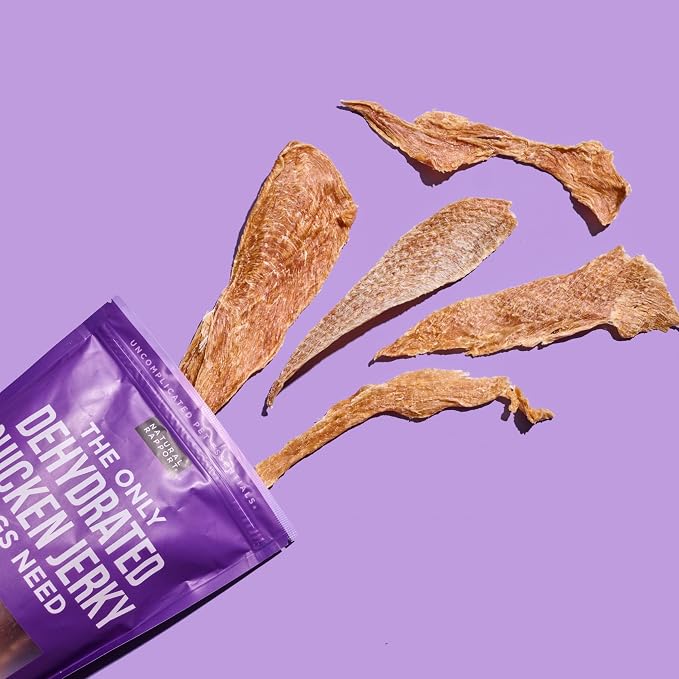 Natural Rapport Chicken Jerky Dog Treats - Single Ingredient Chicken Breast, 80% Protein, Training Treats for Small & Large Dogs (4 oz) (15+ Treats)