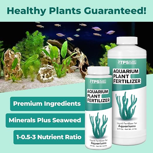 Aquarium Plant Fertilizer – Liquid Plant Food for Lush Underwater Growth, Vibrant Color & Strong Root Development, 32 oz