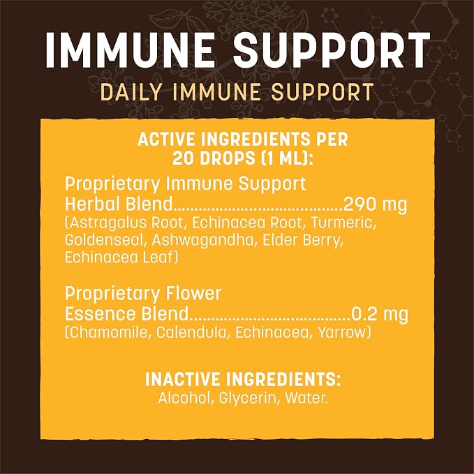 Earth Animal Apothecary Liquid Supplement - Immune Support Herbal Remedies for Dogs & Cats - 2 fl oz