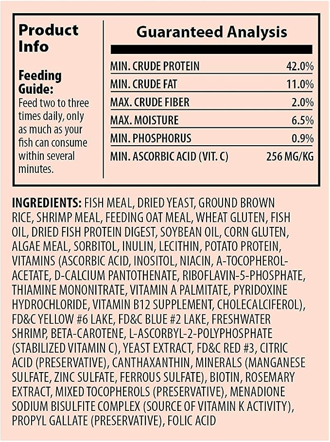 Tetra Goldfish Flakes, Nutritionally Balanced Diet for Aquarium Fish, Vitamin C Enriched Flakes, .42 oz (36 Pack)