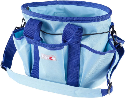 HORZE Grooming Tote Bag for Horses, Dogs with Shoulder Strap and 6 Pockets for Supplies | 12" x 8" x 9"