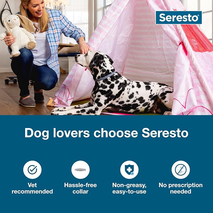 Bundle of Seresto Large Dog | 8 Months Protection + Pet Protect Skin Health Soft Chews for Dogs 60 Count