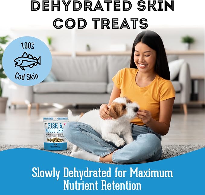 The Granville Island Pet Treatery Dehydrated Cod Skin for Dogs & Cats (2.5 oz, Pack of 1) - Dehydrated Single Ingredient Dog Treats - Natural Dog Treats, Grain Free