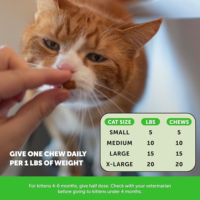 Cat Hairball Remedy Treats - Dual Texture Crunchy Creamy Hairball Treatment for Cats, Furball Relief Control Supplement with Fiber, Fish Oil for Indoor Cats Skin Coat Digestion (30-Day Supply)