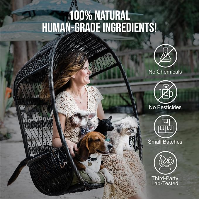 Calm - Pet Hemp Oil for Dogs - Pet Stress Relief & Relaxation - Fireworks, Thunder, Travel, & Separation Support - Natural Dog Calming Drops