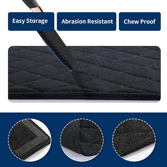 BALAPET Durable Chew Proof Dog Bed with Metal Rivet Corner for Medium Dogs, Stable Kennel Pad Mat for Teething Puppy, Durable Indoor Outdoor Crate Pad for Medium Dog Crates, 35"x22"