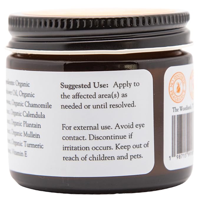 Turmeric Salve for Dogs & Cats Organic Turmeric & Calendula | Lick-Safe First Aid & Healing for Red Skin, Minor Wounds, Inflammation, Hot Spots & Itchy Skin | Vet Formulated | 2oz