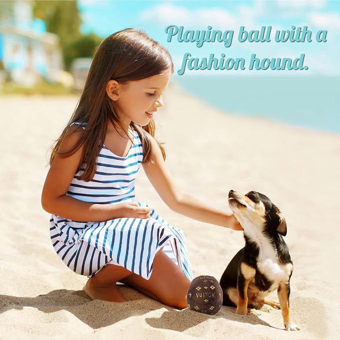 Dog Diggin Designs Chewnel Collection – Set of 2 Unique, Squeaky, Parody Plush Toys that Includes a Chewnel Bone and a Chewnel Ball