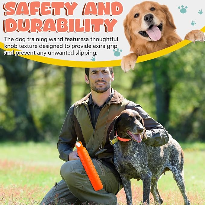 Blueweenly 4 Pcs Dog Bumper Toy for Water Retrieving Plastic Puppy Training Dummy Dog Float Toy Lightweight for Float on The Water Pool Outdoor Training Hunting Fetching (Orange and White)
