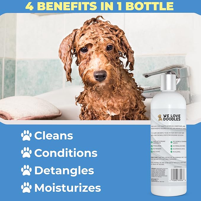 We Love Doodles Hypoallergenic & Lavender Dog Shampoo Bundle - Sensitive Skin & Allergies, for Matted Pet Hair, Shampoo for Puppies, Made in The USA