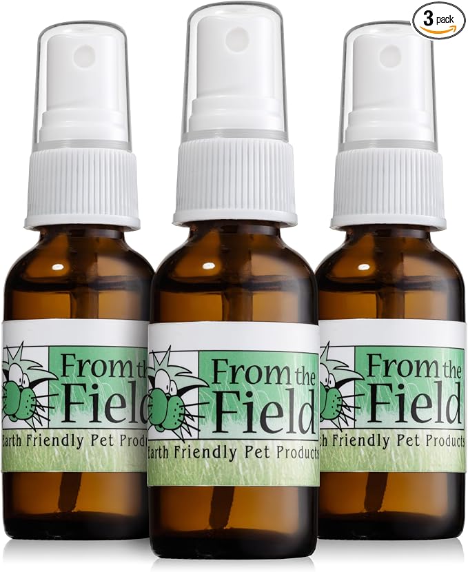 from The Field | Catnip Spray Rejuvenator | Potent Catnip Essential Oil for Cats | Revives Toys & Scratching Posts | Mess-Free & All-Natural | USA-Made, Safe & Non-Toxic | 3 Pack