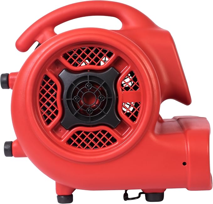XPOWER P-430 Pro 1/3 HP 2000 CFM Centrifugal Air Mover, Carpet Dryer, Floor Fan, Blower, for Water Damage Restoration, Janitorial, Plumbing, Home Use