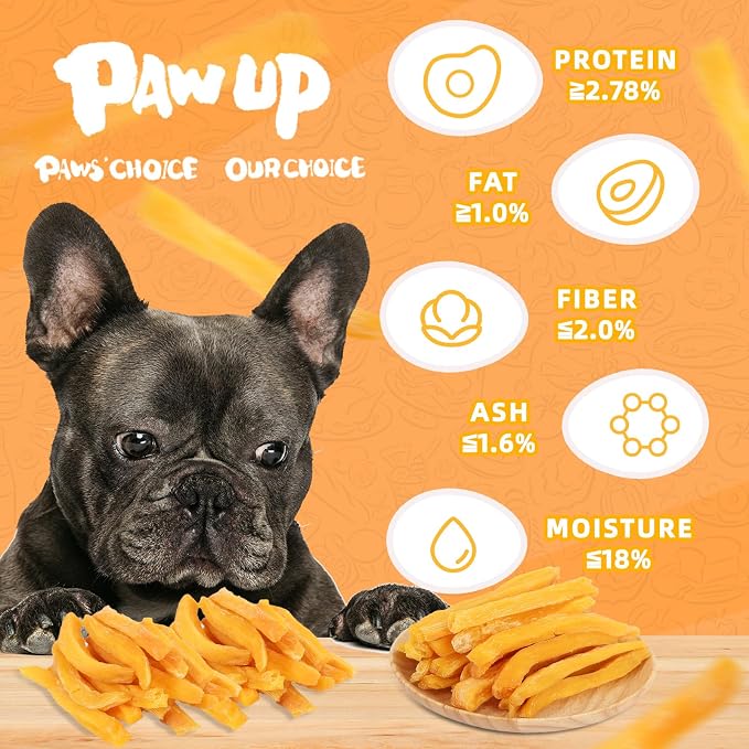 PAWUP Sweet Potatoes Strips &Chicken Wrapped Sweet Potato Dog Treats, Chewy Sticks for Small & Medium Dogs, Easy to Digest, 12.5oz