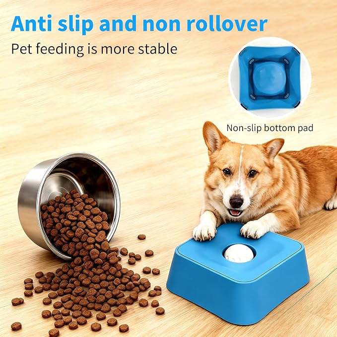 Slow Feeder Dog Lick Bowl for Liquid Treats-Bone Broth & Yogurt Mat for Dogs,3/4 Cup Capacity Calming Enrichment Toy for Post-Op Recovery or Dietary Supplement-for Large Medium Small Breeds. (Black)