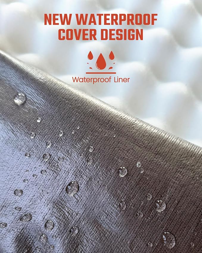 Orthopedic Dog Bed for Large Sized Dogs, Waterproof Supportive Egg Crate Foam Medium Dog Couch, Pet Bed with with Removable Bolsters, Washable Cover Non-Slip Bottom, (36''×26''×7.5'')