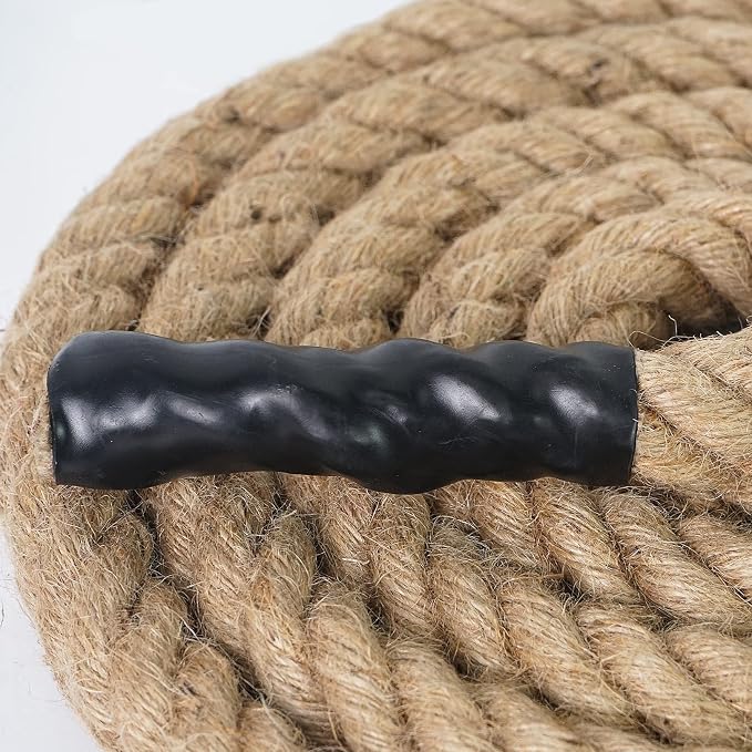 Aoneky Jute Rope - 1 inch 96 Feet Twisted Hemp Rope for Crafts, Climbing, Anchor, Hammock, Nautical, Cat Scratching Post, Tug of War, Decorate