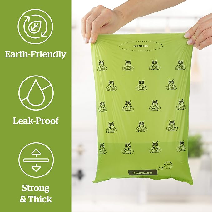 Pogi's Pet Supplies - 500 Dog Poop Bags & 120 Dog Wipes Travel Packs Bundle, Fragrance-Free