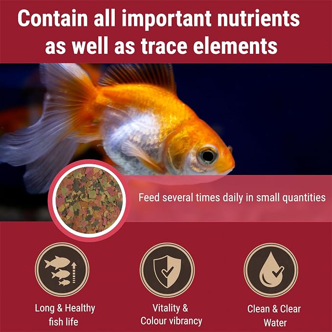 Tetra Goldfish Flakes, Nutritionally Balanced Diet for Aquarium Fish, Vitamin C Enriched Flakes, 7.06 oz (Pack of 2)