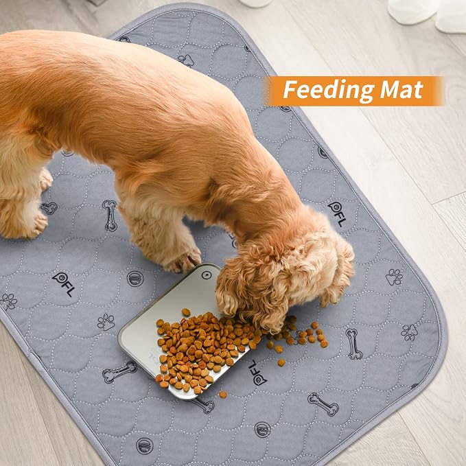 Washable Puppy Pads 2 Pack,Absorbent Washable Pee Pads for Dogs, Reusable Whelping Pads, Non-Slip Pet Mats Floor Protector for Couch Cover, Crate, Potty Training -36x48
