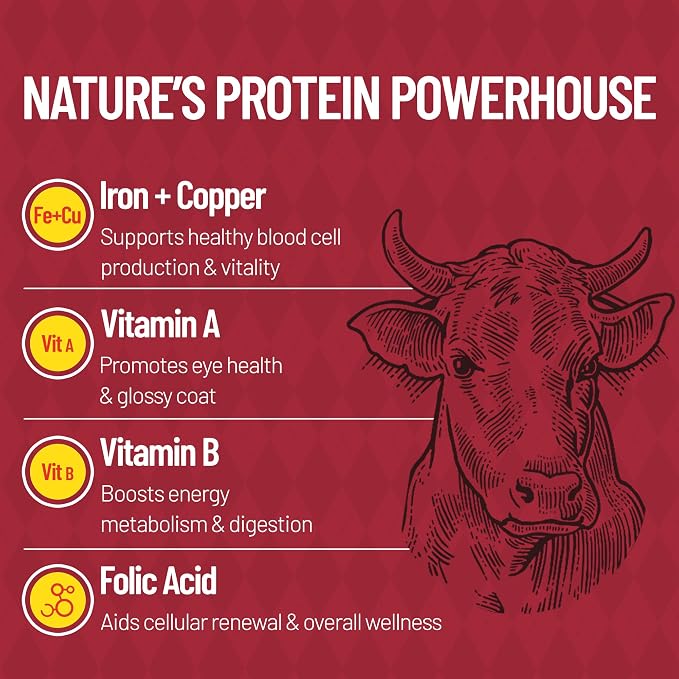 Just Try 8.82 oz Freeze-Dried Beef Liver for Dogs – Single Ingredient Dog Treats, High Protein, Grain-Free, Rich in Iron & Vitamin A,Healthy Training Treats