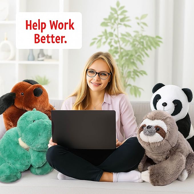 Cuddle Buds 5lbs Weighted Sloth Stuffed Animal for Sensory Needs, 20'' Sloth Plush Large, Weighted Stuffed Animals for Adults, Soft Plush Toy Gift for Kids and Adults, Giant Plushies