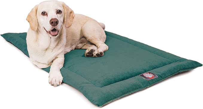 Majestic Pet Dog Crate Mat - Machine Washable Soft Plush Pet Bed Pad for Crates & Kennels | USA Crafted | 30"x21" Villa Marine