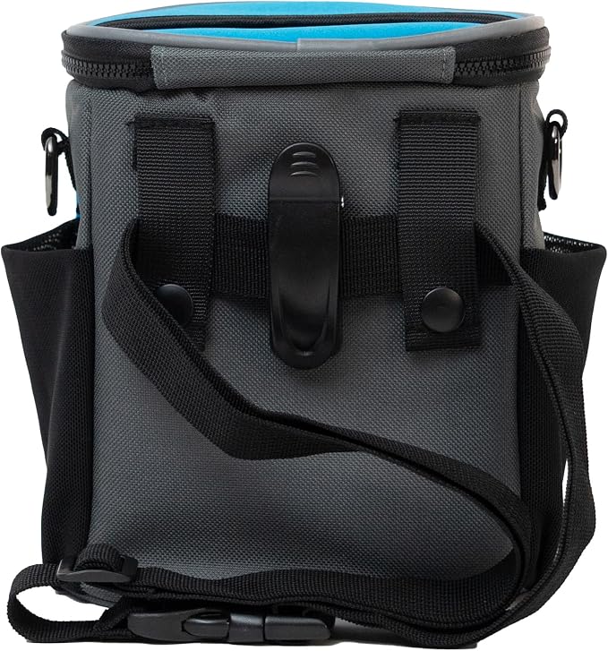 Quickdraw XL Dog Treat Pouch – Training Bag with Waste Bag Dispenser (Bags Not Included), Phone Pocket, Water Bottle Holders, 3-Way Strap – Durable & Reflective (Alpine Blue)
