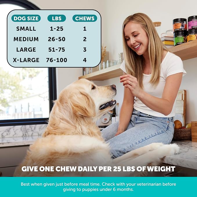 Natural Hemp Dog Calming Chews for Occasional Anxiousness & Stress - Calming Treats for Thunderstorms, Fireworks, Separation & Travel - with Ashwagandha, L-Theanine, Valerian Root (Beef Liver, 90 Ct)