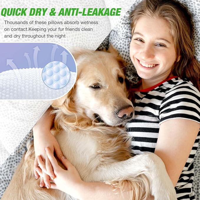 Dog Diapers Male Disposable Super Absorbent, 50 Count, Male Dog Wraps Leak Proof, Ultra Dry & Breathable, Large