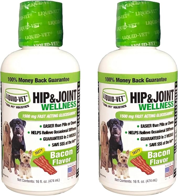 LIQUID-VET K9 Hip & Joint Formula, Bacon Flavor, 16oz