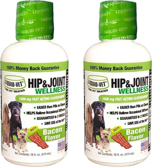 LIQUID-VET K9 Hip & Joint Formula, Bacon Flavor, 16oz