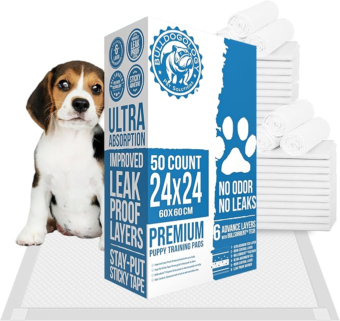 Bulldogology Pet Solutions 100-Count Puppy Pads Starter Bundle