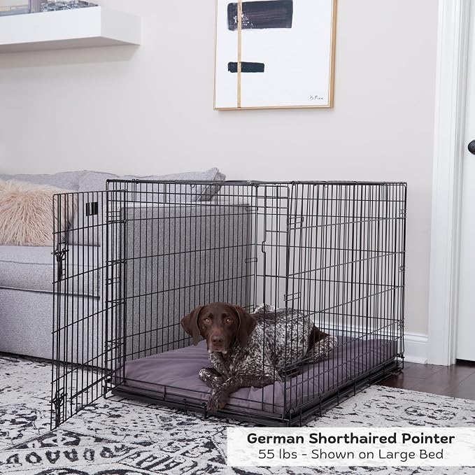 Happy Hounds Cooper Deluxe Reversible Crate Pad - Large - Gray