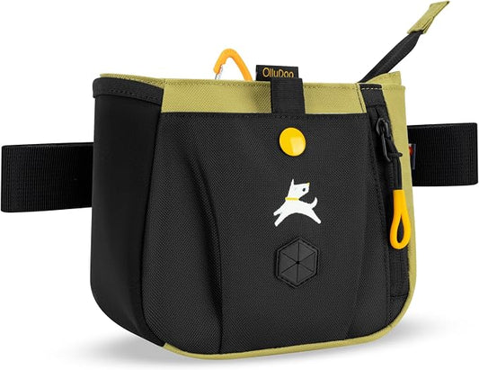 OllyDog Backcountry Day Bag | Dog Training Treat Pouch | Eco-Friendly Recycled Fabric Fanny Pack with Zipper Closure, Built-in Poop Bag Dispenser & Adjustable Waist Belt (Alchemy)