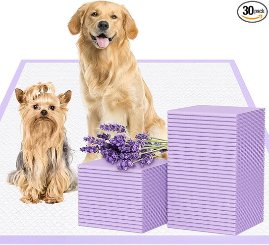 JollyMate Extra Large Dog Pee Pads 36"x36", 30 Counts Leak-Proof Heavy Absorbent Pee Pads for Dogs, Quick Dry Disposable Dog Training Pads